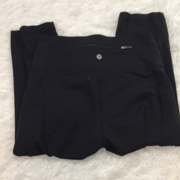 Lululemon Mind Over Miles Crop (17" ) Black - Picture 5 of 8